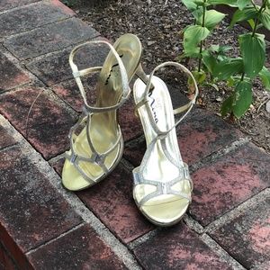 Touch of Nina Gold and Silver Stiletto Heels